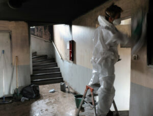 3354 intervention après sinistre nettoyage cryogenique depot de carbone